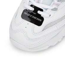Skechers Women's D`Lites 1.0 Casual Lace-Up Athletic Sneakers, Outdoor Sports, Daily Commute, Comfortable & Lightweight Sports Casual Shoes, 66666200-WHT - White - View 7