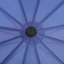 1 Piece, Folding Black Handle Umbrella With Blue Color For Sunny And Rainy Days