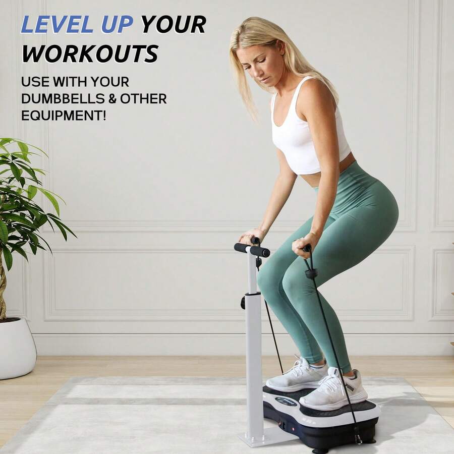 GartistGo Vibration Plate Exercise Machine With Jump Rope & Bluetooth Speaker For Full Body Workout - UK Plug(220-240V) - View 1
