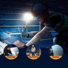 5/11 LED 可充电头灯手电筒 - 超亮、便携、防水、可调节光束角度，适合露营、钓鱼、跑步、旅行和户外活动 - USB 供电，电池寿命长 - 彩色 - 查看 9