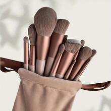 13 piezas Juego de brochas de maquillaje profesional, cerdas suaves para sombras de ojos, base, rubor, adecuado para todas las necesidades de cuidado de la piel - Ideal para principiantes y profesionales. Regalo perfecto para cumpleaños, Navidad y celebraciones de Año Nuevo.