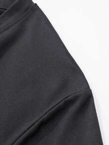 1PCSMen's Summer Casual Slogan Print Short Sleeve T-Shirt-Premium Cotton Graphic Printed Round Neck T-Shirts-365T - 深灰色 - 查看 3