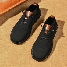 Men's Lightweight Casual Lace - Up Oxfords Walking Shoes, Comfortable Dress Shoes, Breeze Style - Black - View 8