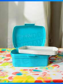 Plastic School Lunch Box For Children With Dividers And Locks - Oceano - View 3