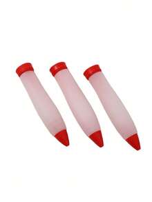 1PC/2/3PCS 蛋糕装饰笔、奶油绘画笔、烘焙喷嘴、烘焙刷、装饰笔、装饰工具、烘焙工具、厨房用品 - 紅色 - 查看 5