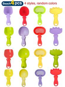 Beach Toy Set, Including Bucket, Shovel, Rake And Sand Molds, Suitable For Children's Summer Play, Random Accessory Colors, Baby Beach Toys, Children's Beach Essentials, Children's Outdoor Toys - Multicolor - View 8