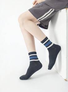 5 Paar gestreifte Mesh Knöchelsocken, modische und vielseitige Sportsocken für Studenten