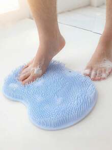 1 قطعة حصيرة متعددة الوظائف لتقشير القدم، وسادة تدليك الحمام السيليكون، فرشاة تدليك الظهر المثبتة على الحائط، فرشاة تدليك الحمام بكوب شفط، أدوات العناية بالقدم والجسم، إكسسوارات الحمام، مستلزمات الاستحمام، ديكور الحمام، بساط مطبخ صيفي