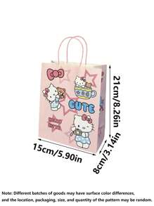 Sanrio 1/5/10 Stücke/Set Hello Kitty Geschenktasche, modische niedliche Geschenkverpackungstasche, Handtasche, Einkaufstasche für Geburtstag, Valentinstag (einige Teile können zufällig sein)