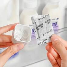 1 cutie deodorizantă pentru frigider din plastic. Purificator de aer proaspăt cu reducere a carbonului activ și formaldehidei, deodorizantă pentru aer proaspăt rezistentă la umiditate, deodorizantă pentru frigider, deodorizantă cu carbon activ, pentru frigider, bucătărie, dormitor, dulap, purificator de aer neelectric respirabil - neutralizator de mirosuri și mirosuri