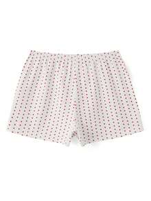 Ladies' Summer Shorts, Elastic Band, Solid Color/Floral/Heart-Shaped/Striped Print, Casual Button Shorts, Very Versatile. Lightweight Texture. Suitable For Daily Wear, Casual Wear, Running, Yoga, Skipping Rope, Gym, Etc. - Màu Đỏ Sâu - Xem 6