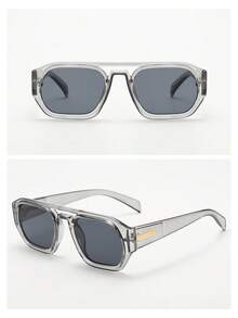 2 件装复古双桥框架时尚男士眼镜，高品质奢华简约时尚，适合驾驶、旅行、休闲、户外、日常使用，重返校园时尚学院风