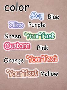 Ed Holographic Name Stickers,Personalized Name Tag Stickers,Customizable Name Stickers,Birthday Gifts,Glossy Name Stickers,Notebooks,Computers,Room Decorations,Waterproof,Anniversary,Teachers' Day,School,Boys,Girls,Mothers,Home,Moving,Unique Gifts