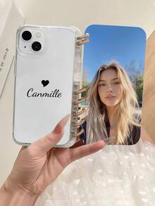 1个个性化双面照片笔记本手机壳，兼容 16 Pro Max/16 Plus/16 Pro/16/11/11 Pro Max/12/12 Pro/12 Pro Max/13/13 Pro/13 Pro Max/14/14 Plus/14 Pro/14 Pro Max/15/15 Plus/15 Pro/15 Pro Max，情人节/情侣/宠物礼物，返校季翻盖手机壳，手机及配件，季节精选，时尚个性化手机壳，送给男朋友、女朋友、家人、朋友、祖父母、情侣，周年纪念日，生日礼物 - 無色 - 查看 8