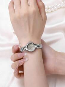 gedi 1 pièce de montre femme fine et simple en alliage doré, cadran rond délicat, aiguilles dorées mode casual et raffinées, très attrayantes, étanche, avec calendrier. Convient pour la vie quotidienne ou les fêtes, peut également être offerte en cadeau aux femmes