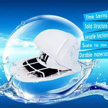 2pcs White/Turquoise Washing Bags - Durable Plastic Zipper Mesh Cap Washing Bag, Keeps Shape And Breathable Design, For Machine Wash And Dry, Convenient And Lightweight, Essential For Sports Enthusiasts - Multicolor - View 7