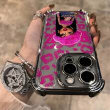 Fundas de Teléfono para Muñecos Bratzs de Lujo y Modernidad para iPhone 16 15 14 13 12 11 Pro Max X XR XSMAX 8 7 Plus, Cubierta Trasera Suave Transparente Anticaída con Efecto Galvanizado - Color mezclado 1 - Ver 6