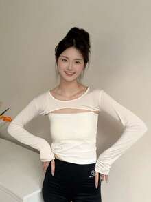 1pc Women's Summer Sunscreen Shawl, Multipurpose Golf & Outdoor Sports Arm Sleeve, Cooling Fabric - Multicolor - View 5