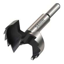 1 件装 6 毫米-100 毫米 Forstner 木工工具孔锯铰链钻孔钻头圆柄高碳钢铣刀