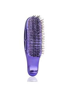 1 pettine massaggiante per cuoio capelluto elettroplaccato – pulizia profonda, scorrimento fluido e lucentezza senza nodi per la cura dei capelli umidi o asciutti quotidiana