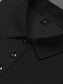 GRDR Męska modna, swobodna i dojazdowa koszulka polo z długim rękawem