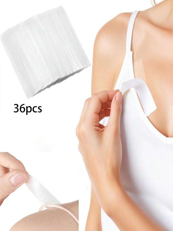 Anti-Glare Sticker Dressing AidAnti-Slip Clothing Chest Invisible Fixing Sticker: 36 Pieces Of Invisible Fashion Tape, Waterproof Double-Sided Tape, Suitable For Shirts And Underwear