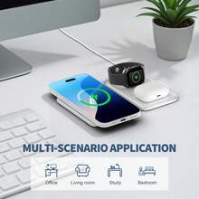 1000mAh 22.5W 移动电源，快速充电功能，2 个 USB-C 和 USB-A 接口，兼容 16、15、14、13、iPad，适合夏季、假期、户外、露营、紧急备用、送给家人和朋友的礼物、生日、磁性、无线便携式充电器适合夏季假期户外旅行/露营和免提紧急备用移动电源送给家人、朋友、生日的礼物移动电源便携式充电器磁性无线 Nan