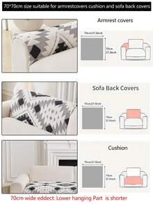 1pc All Season Sofa Cushion Cover, Warm Thickened Sofa Seat Protector, Modern Simple Anti-Slip Sofa Slipcover, Dust-Proof And Washable, Soft And Fade-Resistant, Pet-Friendly, Fits L-Shaped Sofa And 1/2/3/4 Seater Sofa, Suitable For Bedroom, Office, Living Room