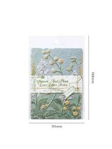 23 张/包压花复古风格装饰纸，花卉和情书系列，适用于礼物、办公室、家庭、标记、标签、教室、娱乐、学生手工日记、风景 DIY 装饰贴纸学校用品、返校