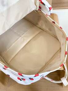 2件套女士防水尼龙时尚背包礼品套装（带吊坠）