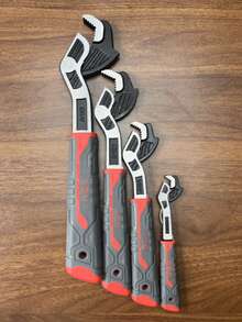 2025 畅销活动扳手，6 英寸、8 英寸、10 英寸、12 英寸管钳，钳口开口范围从 9/32 英寸到 1-11/16 英寸，适用于汽车、自行车、管道维修；多功能面盆扳手