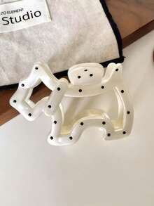 1 szt. Prosta i słodka spinka do włosów w kropki dla psów, elegancka i wszechstronna letnia ozdoba do włosów (drobne zadrapania to normalne zjawisko) Jesienno-zimowa spinka do włosów do strojów wakacyjnych, modna damska kopertówka do włosów