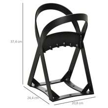 Spaccalegna manuale Outsunny in acciaio al carbonio per la casa e il campeggio, spaccalegna veloce per attività all'aperto