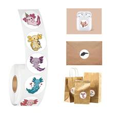 500 件蝾螈贴纸卷乙烯基贴纸剪贴簿、日记本、笔记本电脑、保险杠、滑板、水瓶、电脑、手机、卡通动漫