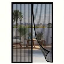 1 Set Magnetic Screen Door, Self-Sealing Heavy-Duty Mesh Partition - Keeps Bugs Out, Pet & Kid Friendly, Easy To Install, Polyester Material, Indoor Outdoor Use, Indoor Partition | Modern Screen Door | Easy Installation, Screened In Patio Breathable Magnetic Mesh Curtain - Multicolor - View 2