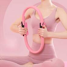 Vòng tập yoga Pilates Magic Yoga Ring Pilates Circle xấp xỉ 14 inch (khoảng 14"), vòng kháng lực Pilates đa năng có tay cầm bằng xốp thoải mái. Dùng để tập đùi, vòng tập yoga định hình đùi, thiết bị tập Pilates tại nhà cho phụ nữ, thiết bị tập thể dục Pilates Circle -, thích hợp cho yoga, thể dục, thể thao, bài tập Pilates. - Nhiều màu - Xem 11