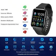 Eytlptoc Multifunctional Smart Watch - (Answer/Dial Calls), Multiple Sports Modes, Remote Camera, Music Playback Control, Alarm Clock, Call & Message Notification, Wireless Connection Compatible With Smartphones, Fashionable Wearable Watch For Men And Women!