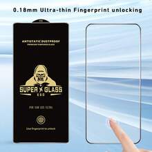 4 片装黑钻钢化玻璃屏幕保护膜，适用于三星 S25、S25 Plus、S25 Ultra、S24、S24 Plus、S24 Ultra、S23、S23 Plus、S22、S22 Plus、S21、S21 Plus。支持超声波指纹解锁，超薄 9H 硬度，高清晰度，防刮擦，无气泡，防眩光，防静电，防指纹，弧形设计