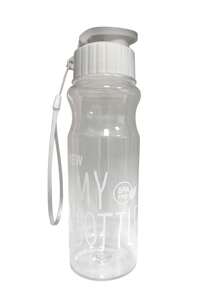 زجاجة مياه بلاستيكية جديدة للرياضة والخارج مع غطاء قلاب، كوب مياه يومي للطلاب له مقبض