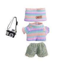 6.69 pollici Vestiti di bambola, compatibili con , include 3 outfit - cappello secchio alla moda, maglione e set di pantaloni o gonna, adatto per bambole di 6.69 pollici, accessori carini per bambole per giochi e esposizione (scarpe e bambola non incluse)