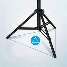 Adjustable 43/63/82 Inch Universal Projector Tripod Stand, Stretchable Aluminum Alloy Frame, 1/4" Metal Swivel Head, Suitable For LCD Projectors, Cameras And Phones