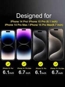 Película protetora de vidro temperado para câmera, pacote com 6 unidades, compatível com as séries Apple 11/12/13/14/15/16, cobertura total da lente, protetor de tela suave, compatível com os modelos 11 Pro/12 Pro/13 Pro/14 Pro/15 Pro/16 Pro