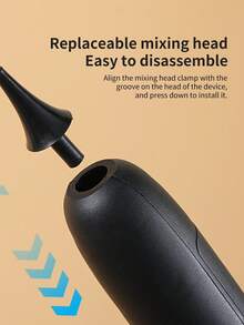 Máy đánh bọt sữa, Máy đánh bọt sữa cầm tay điện mạnh mẽ, Máy đánh bọt sữa & khuấy cà phê chạy bằng pin mini, 1 máy trộn đồ uống bằng thép không gỉ có thể tháo rời di động cho cà phê, latte, cappuccino, matcha, sô cô la nóng, có nhiều màu đen và trắng, Máy tạo bọt không dây tối giản, Quay lại trường học - Nhiều màu - Xem 8