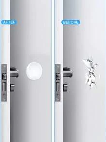 Quantity Selectable Transparent Door Bumper Protectors - Suitable For Doors, Cabinet Doors, Refrigerator Doors, Toilet Seats, Providing Impact Protection, Preventing Dents And Scratches, Ideal Choice To Reduce Noise And Protect Wall Near Doorway.