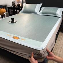 Cooling Mattress Pads - Lucky Dog - Lake Green [Fatted Sheet] With the Same Pillowcase - View 3