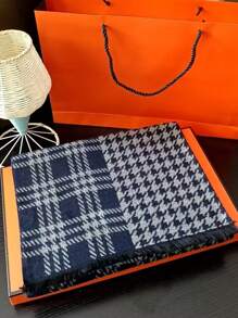 1 pieza Bufanda casual con calidez desmontable hecha a mano para hombre