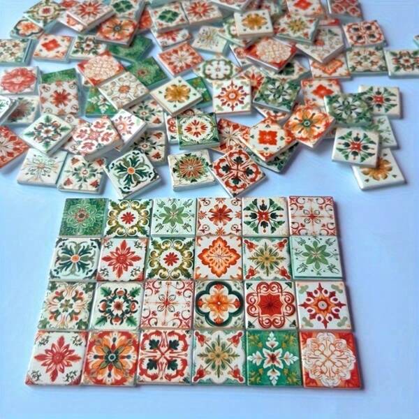 Conjunto de materiais de decoração de vidro fundido para mosaicos especiais, sortidos, 300g/10,6oz por pacote, adequado para projetos "faça você mesmo", sala de estar, cozinha, banheiro, decoração de casa, artesanato, cores ricas, ideal para decoração criativa de paredes e pisos, adicionando vibração aos seus projetos "faça você mesmo"