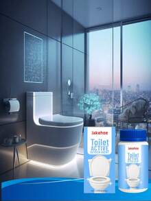 Polvo limpiador activo para el inodoro, limpiador de tazas de inodoro para el hogar que elimina olores y manchas, limpia la suciedad del inodoro, artículo esencial para el baño