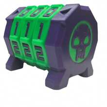 [3 Adjustable Levels] 999HP Life Value Counter, Skeleton Themed Tabletop Game Dice, Card Battle/RPG Game Tool