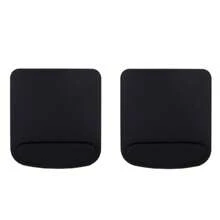 1pc/2pcs Grey/Black EVA Material Mouse Pad, Modern Minimalist Anti-Slip Wrist Support Mat For Home Office, Hotel, Restaurant, Internet Cafe School Supplies,Back To School